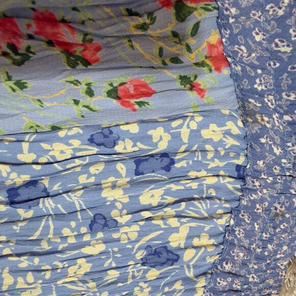 Cute Options Boho Patchwork Maxi Skirt Rayon, One Size (Approx. L/XL) - Picture 5 of 12